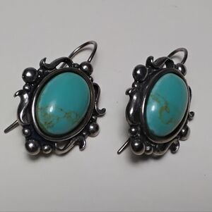 925 Silver Turquoise Earrings